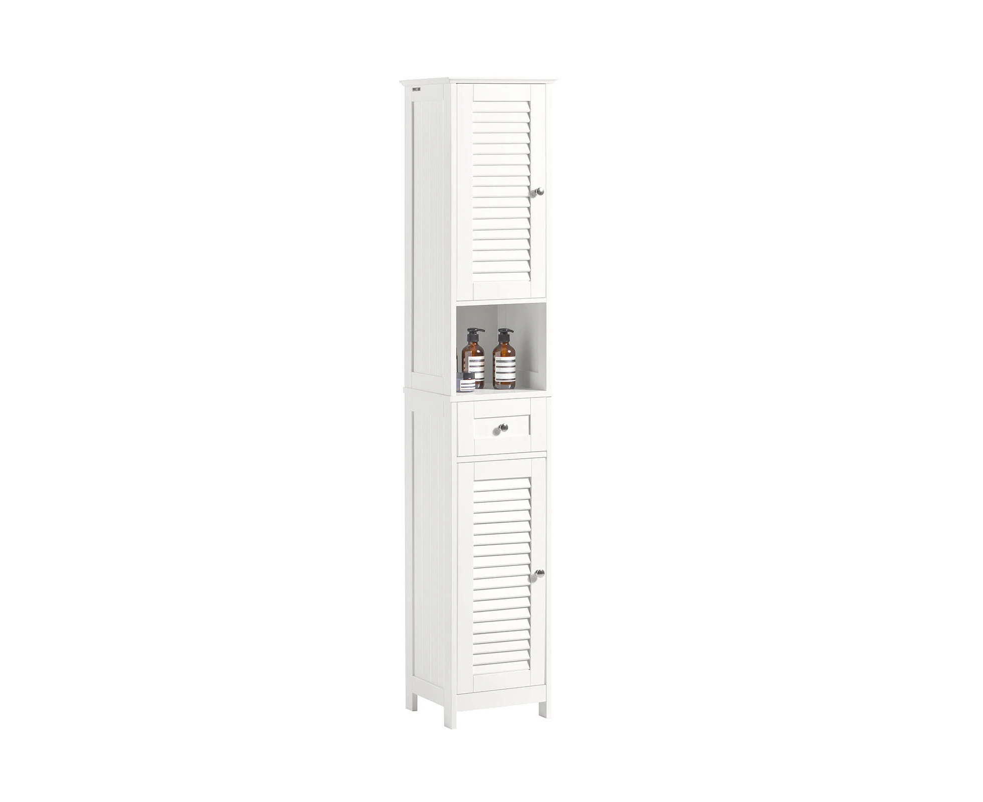 Bathroom Tall Storage Cabinet White FRG236-W