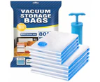 GOMINIMO Vacuum Storage Bag Pack of 8 Transparent 4x Jumbo 4x Large