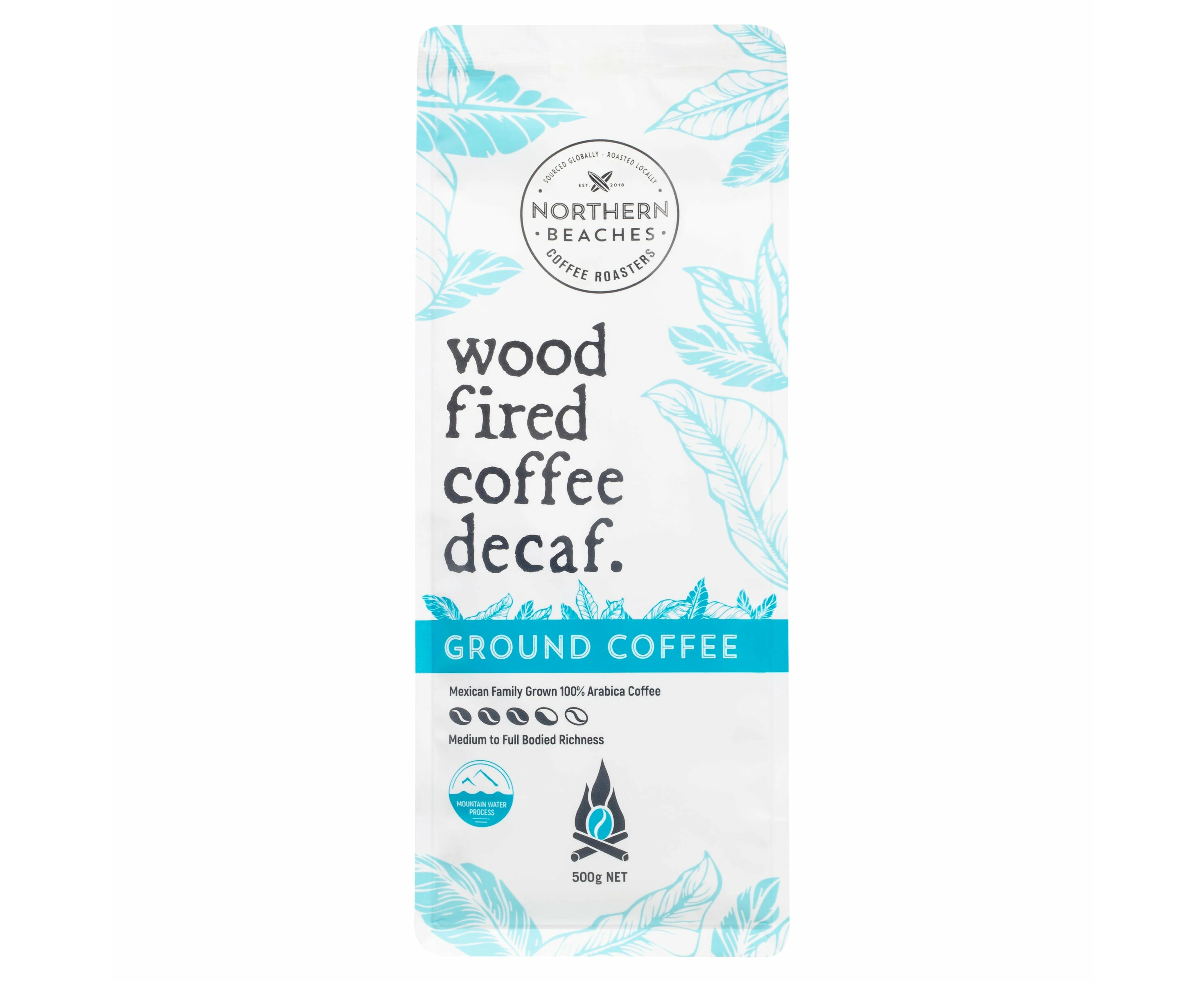 Wood Fired Coffee Decaf 500g Ground