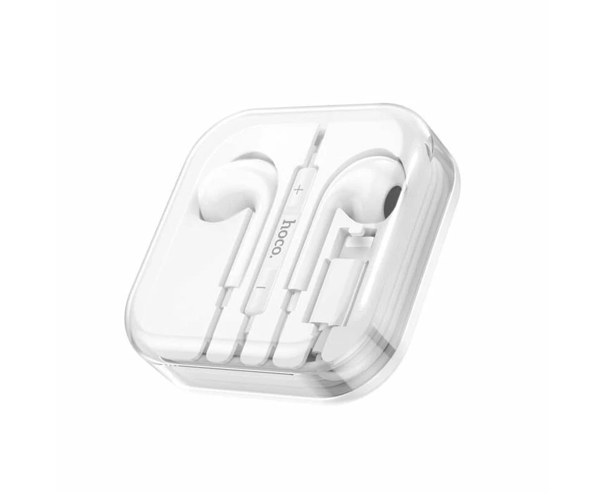 Hoco M111 Max Plug And Play Primero Digital Lightning Handsfree - White