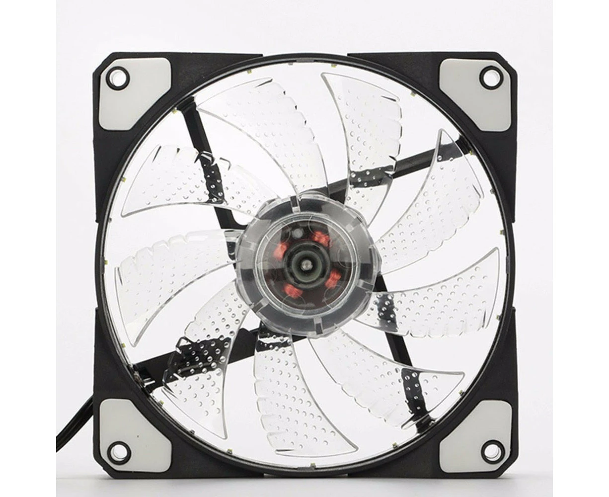 Dark Player 120mm Silent White LED Brushless Case Fan | 3-Pin PWM + Molex connector