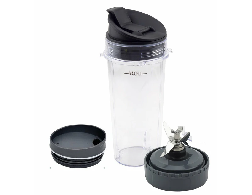 Nutri Ninja 4 item set - 16 oZ Cup + 16oz Blade + Sipper Lid + Seal and sip  Lid