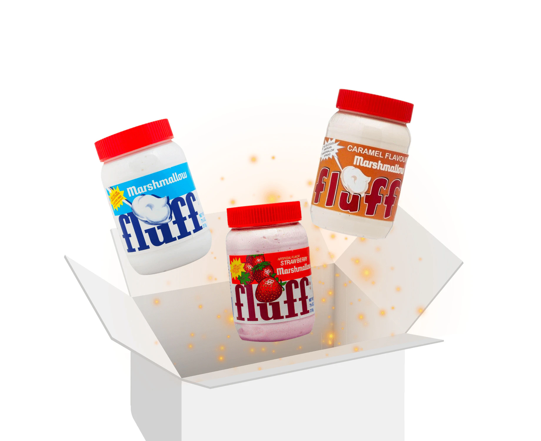 Fluff Marshmallow Spread Tubs Variety Pack Gift Box Bundle Collection