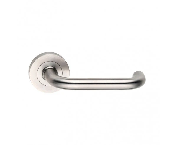 Madinoz Leverset Urban L70t-S Door Handle Round Rose - Polished Stainless Steel Single Handle