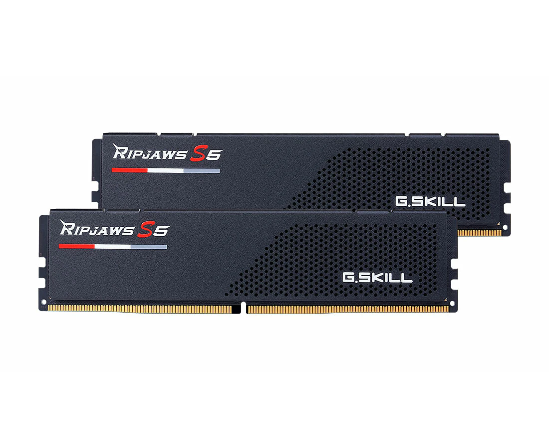 G.SKILL Ripjaws S5 32GB DDR5 Desktop RAM Kit - Black 2x 16GB - 5200Mhz - CL36 - 1.2V - 36-36-36-83 - F5-5200J3636C16GX2-RS5K [F5-5200J3636C16GX2-RS5K]