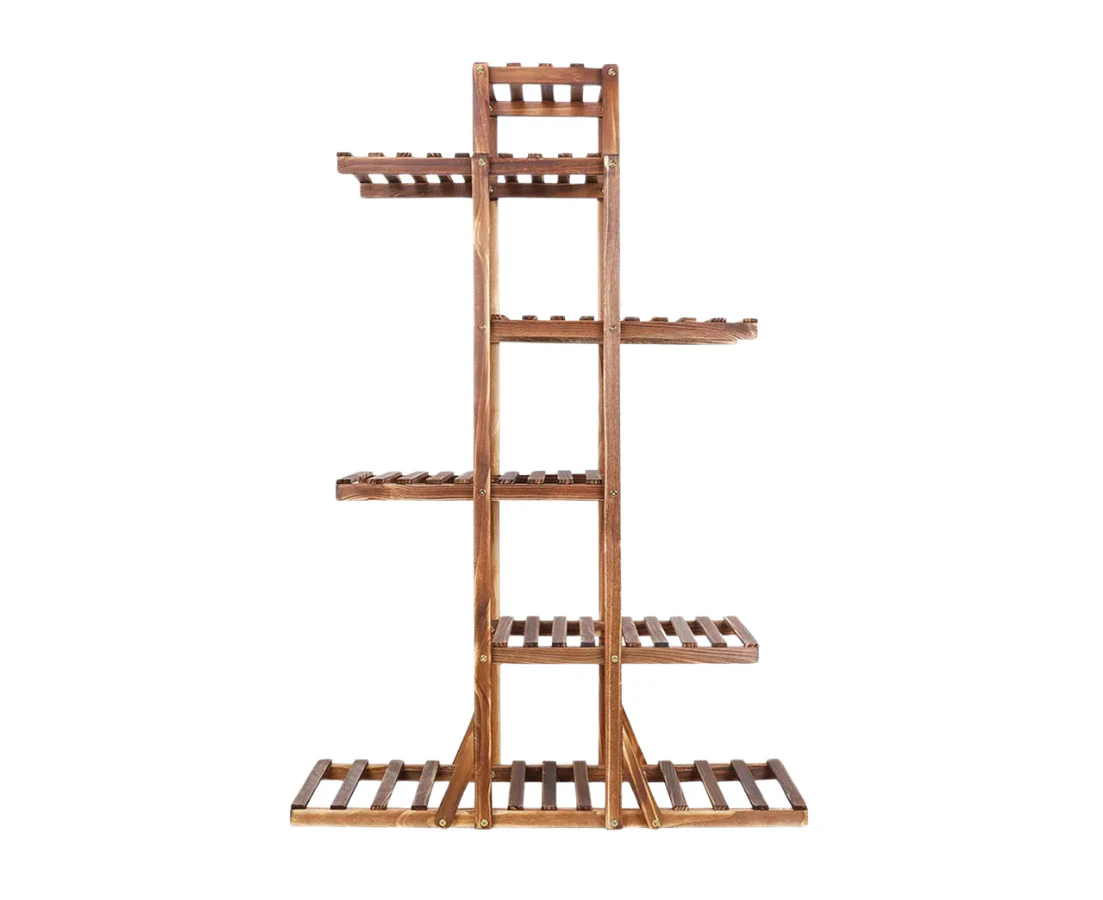 6-Tier Natural Pine Wood Plant Stand