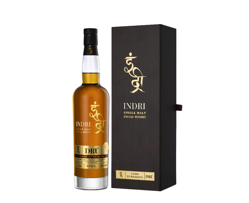 Indri Dru Cask Strength (57.20%) Single Malt Indian Whisky 700ml