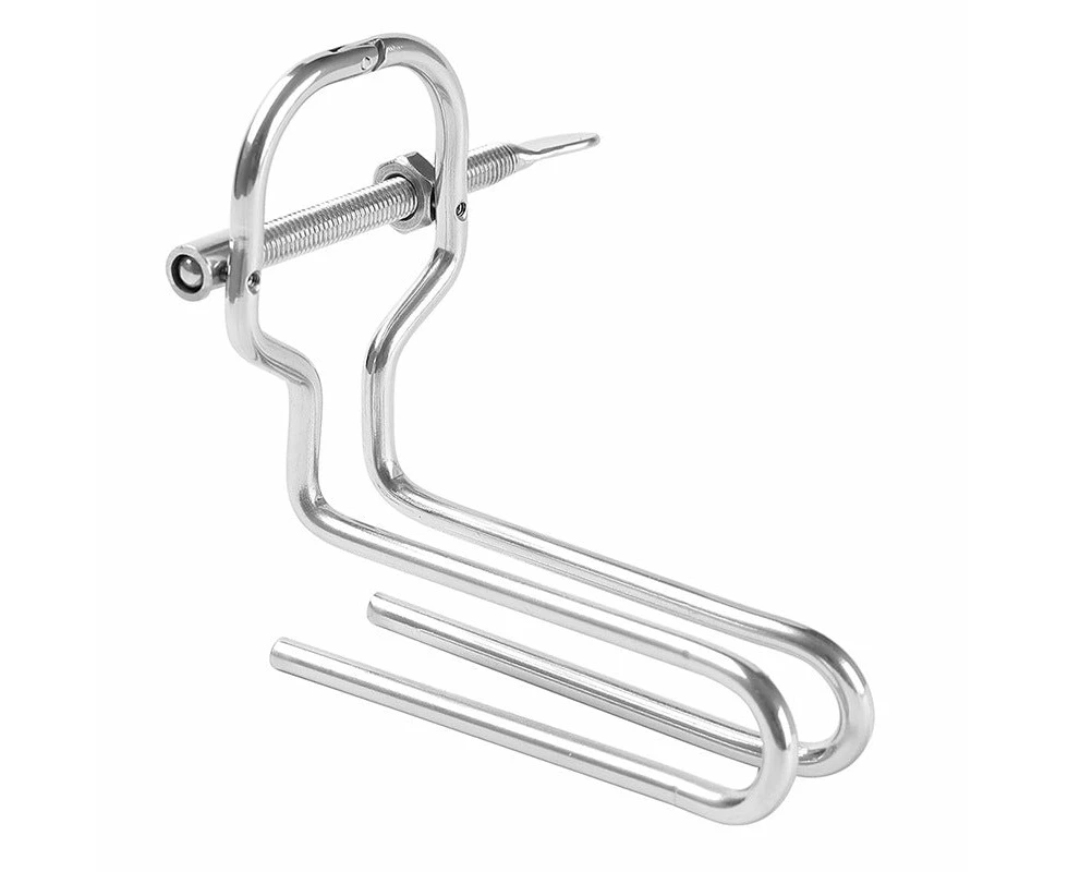 BDSM Premium Metal Speculum Anal Plug & Vaginal Dilator - Hollow Extender