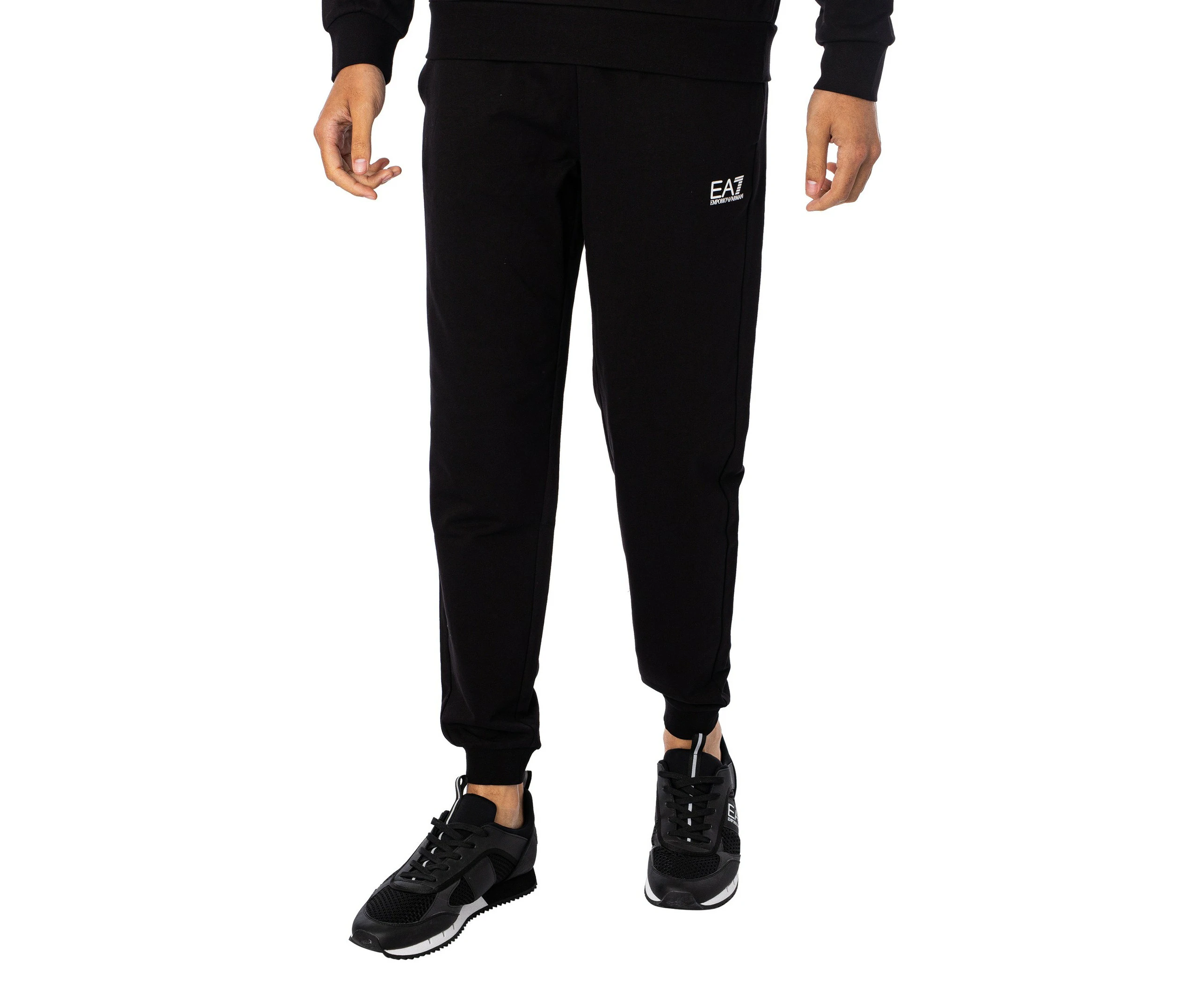 EA7 Men's Logo Joggers - Black