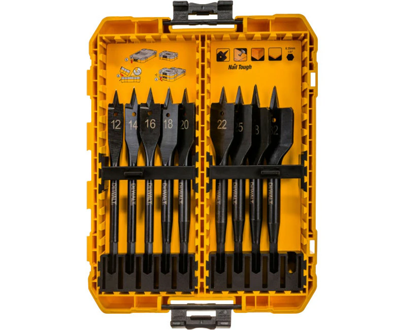 DEWALT DT70751-QZ  9 Piece Extreme Impact Spade Bit Set Flatwood Set