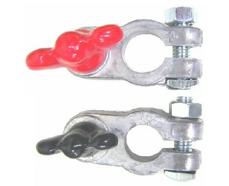 MARINE Boat BATTERY TERMINALS Lead, Vinyl Coated Clamps