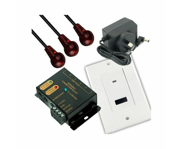 IR Repeater Extender Remote Control Extender Wall Plate Wallplate Kit Expandable