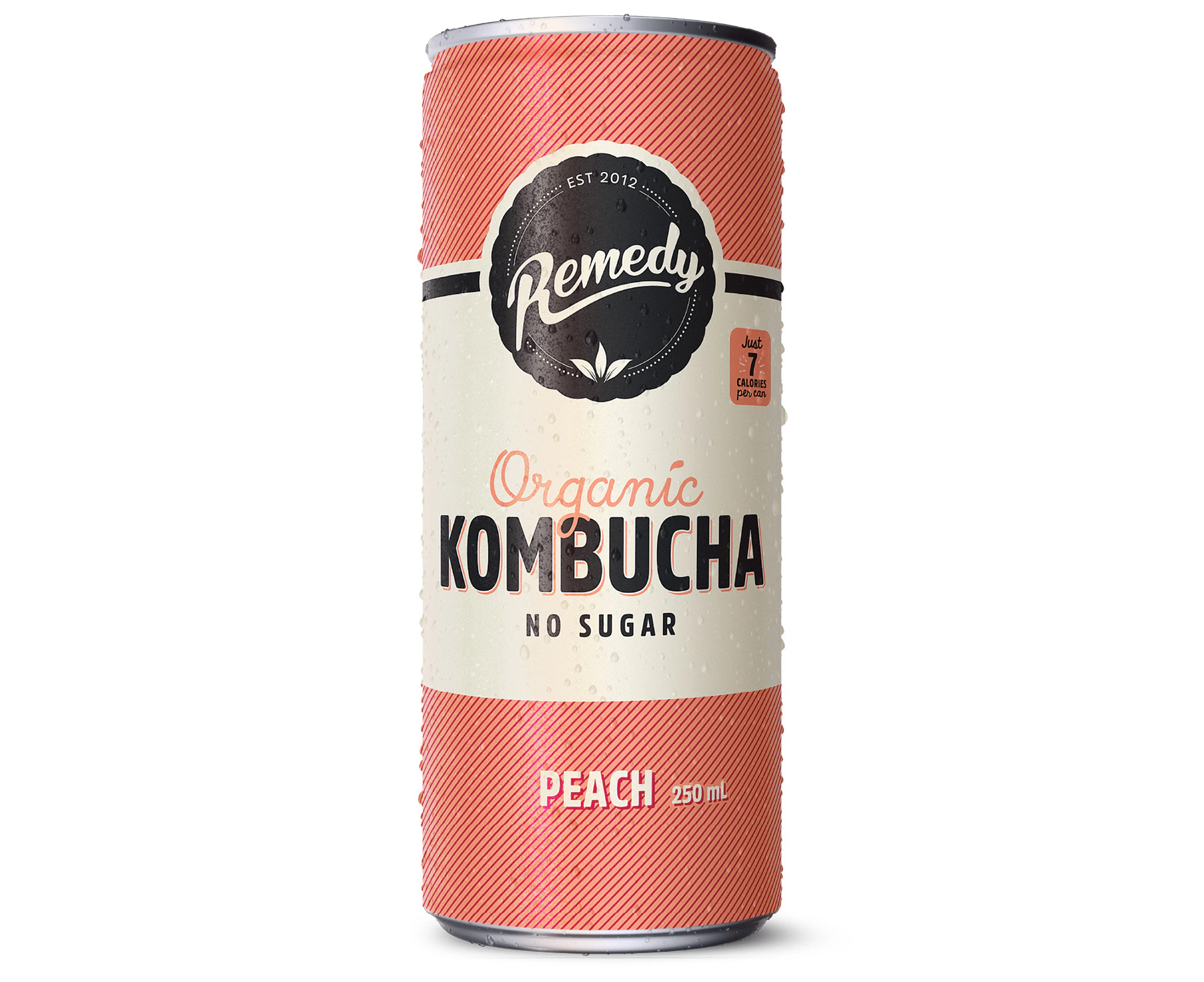 Remedy Kombucha Peach - 24 x 250ml