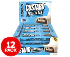 12 x Muscle Nation Custard Protein Bar Cookies & Cream 60g