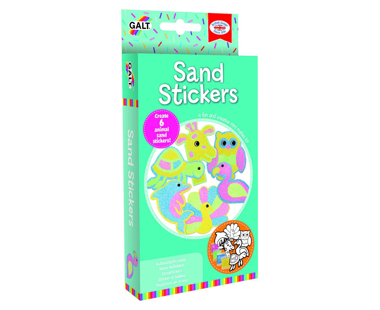 Galt Mini Makes Sand Stickers Kids/Childrens Interactive Activity Kit Toy 5y+