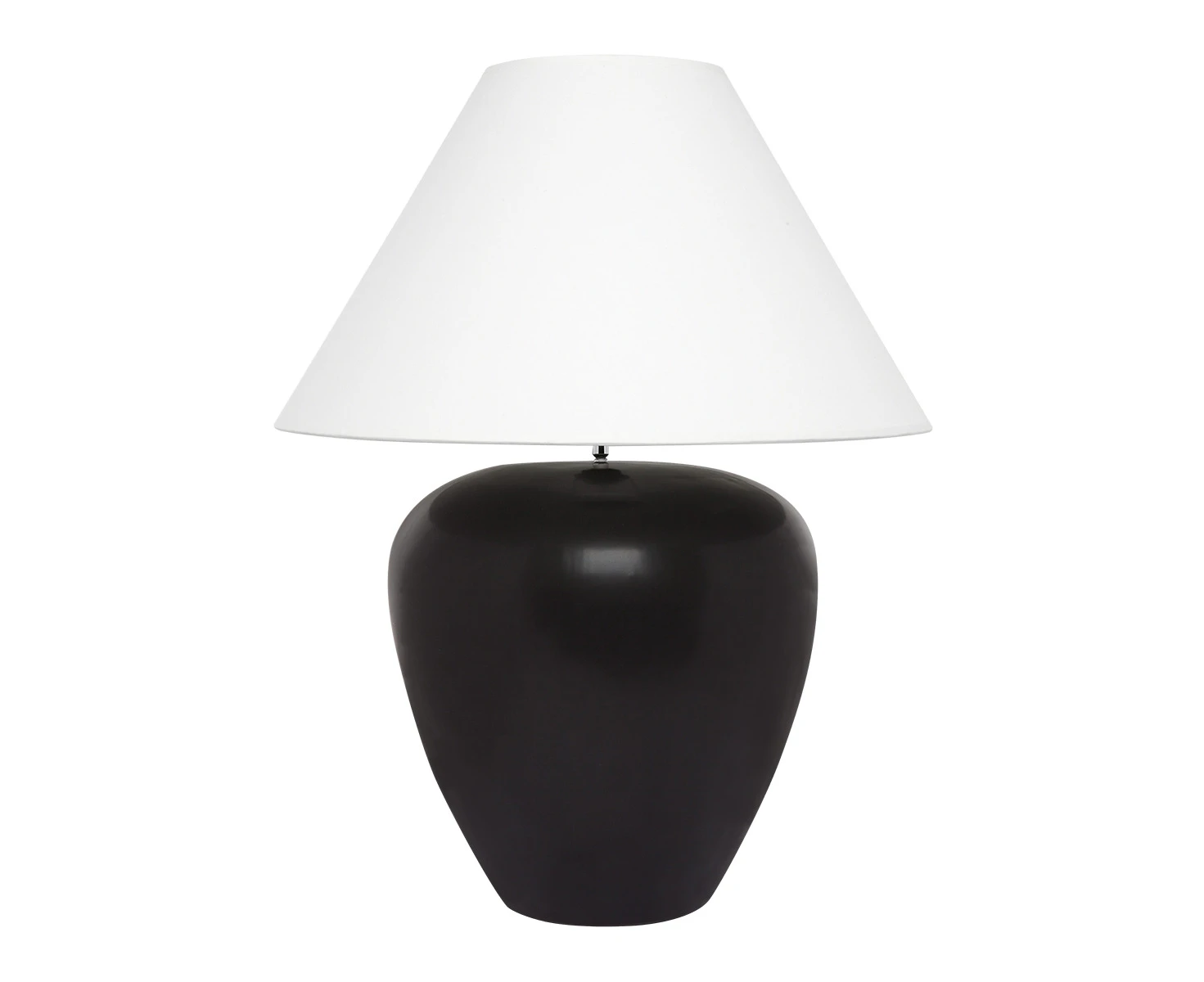 CAFE LIGHTING Picasso Table Lamp - Black with White Shade