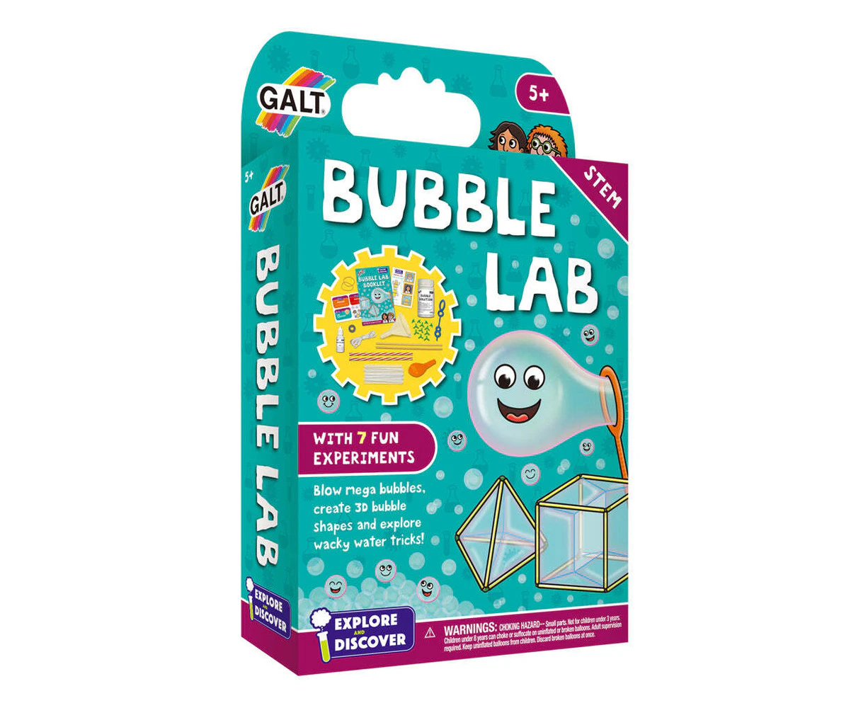 Galt Bubble Lab Kids/Childrens STEM Science/Discovery Activity Kit Playset 5y+