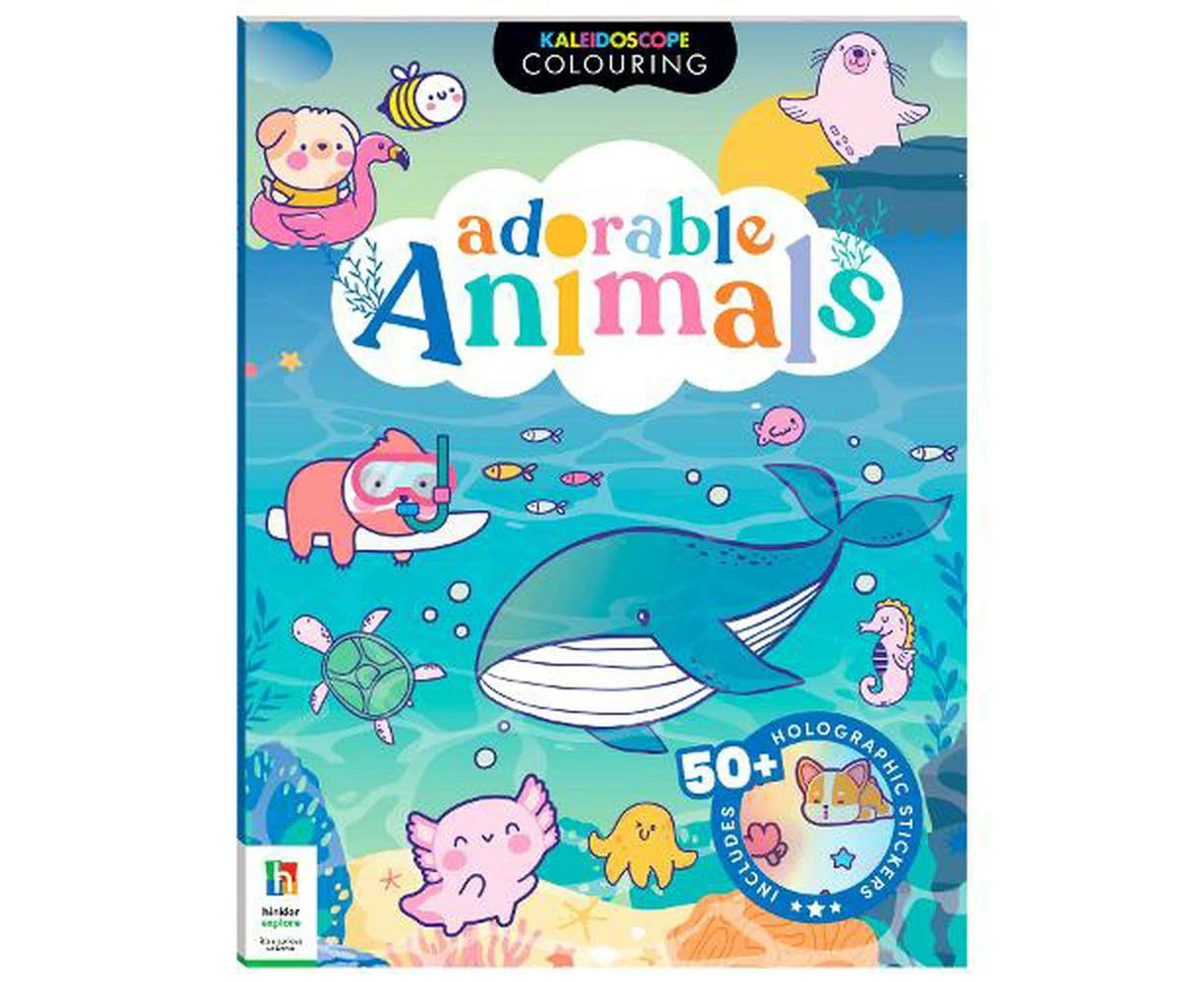 Kaleidoscope Sticker Colouring Adorable Animals