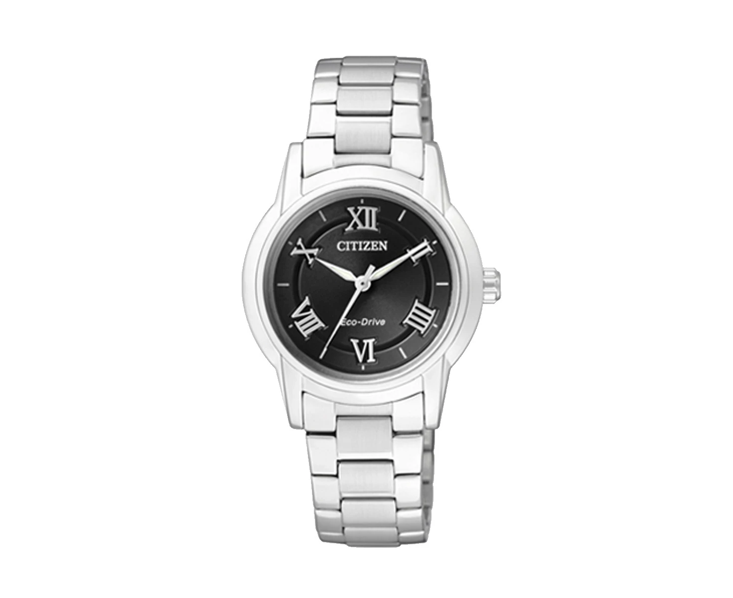 Citizen Eco-Drive FE2010-51E Stainless Steel Dial Black Women's Watch Silver