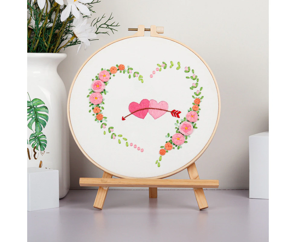 Original New DIY Embroidery Kit Heart to Heart Matching Heart to Heart Love Festival Handmade Embroidery Material Pack 03