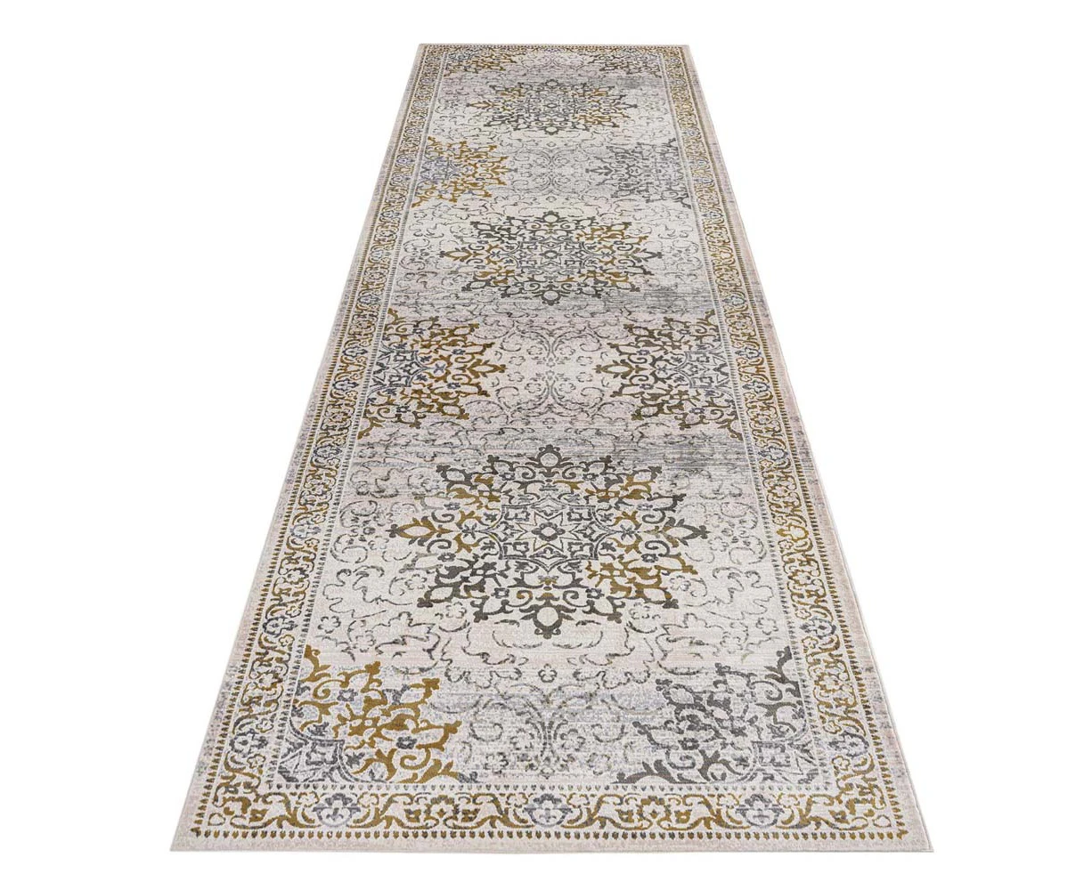 Saray Rugs - Sahara Transitional Runner - 892 Gold 80X300 cm