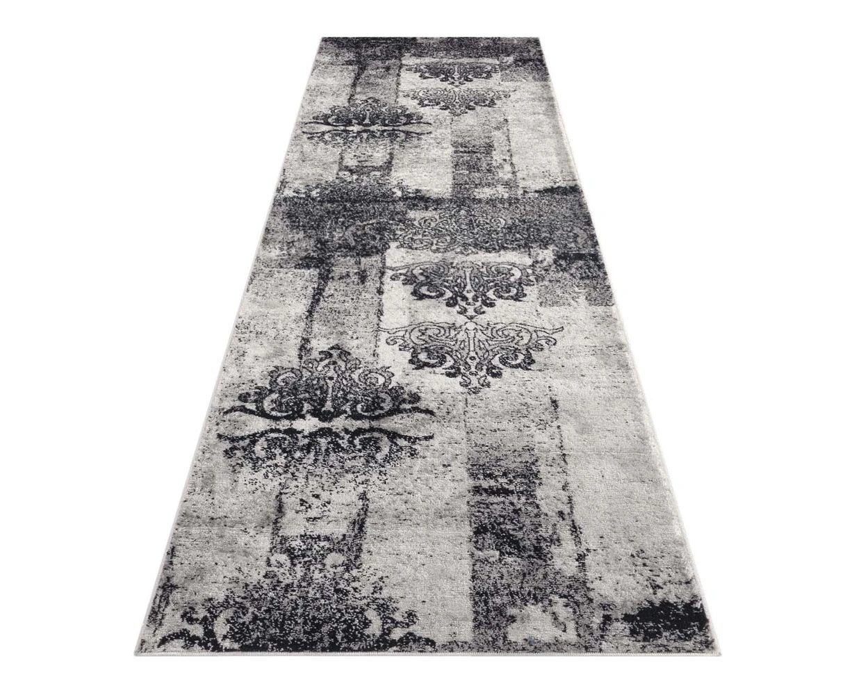 Saray Rugs - Boston Smart Budget Runner - 6968 Grey 80X300 cm