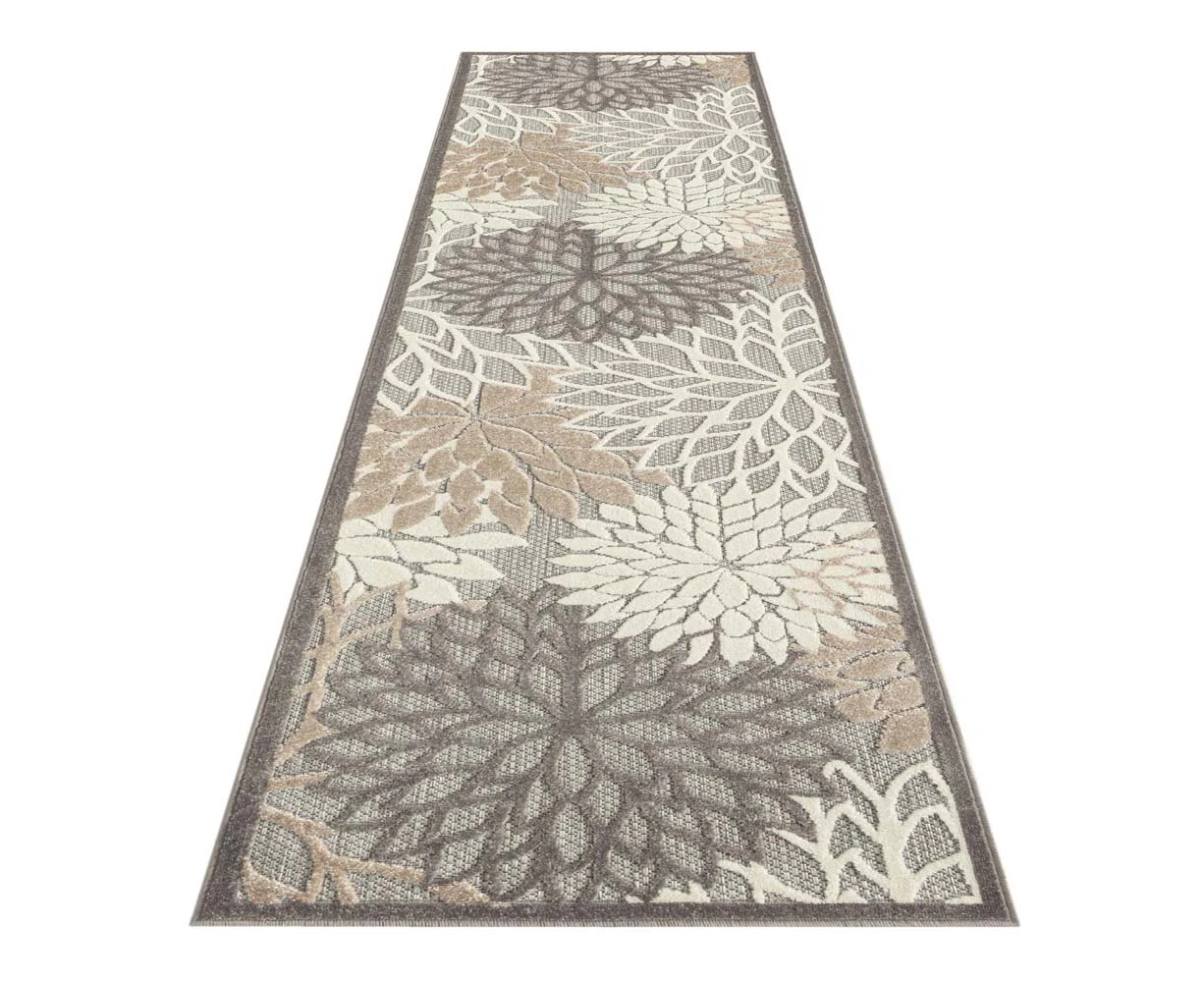 Saray Rugs - Monaco Indoor/Outdoor Vibrant Runner - 1210 Natural 80X300 cm