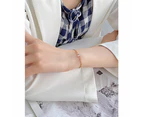 Fashion Double Layers Bracelet For Women Girls-Rose Gold