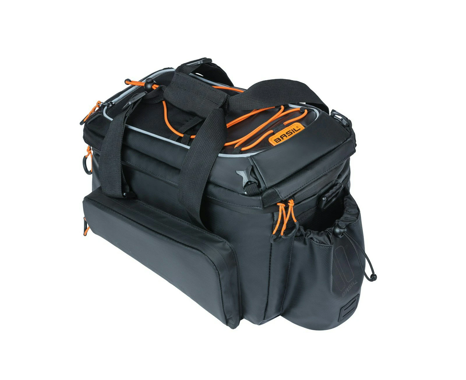 Basil Miles Tarpaulin Trunkbag XL Pro MIK 9-36 Litres Black/Orange - Trunk Bags > - Black