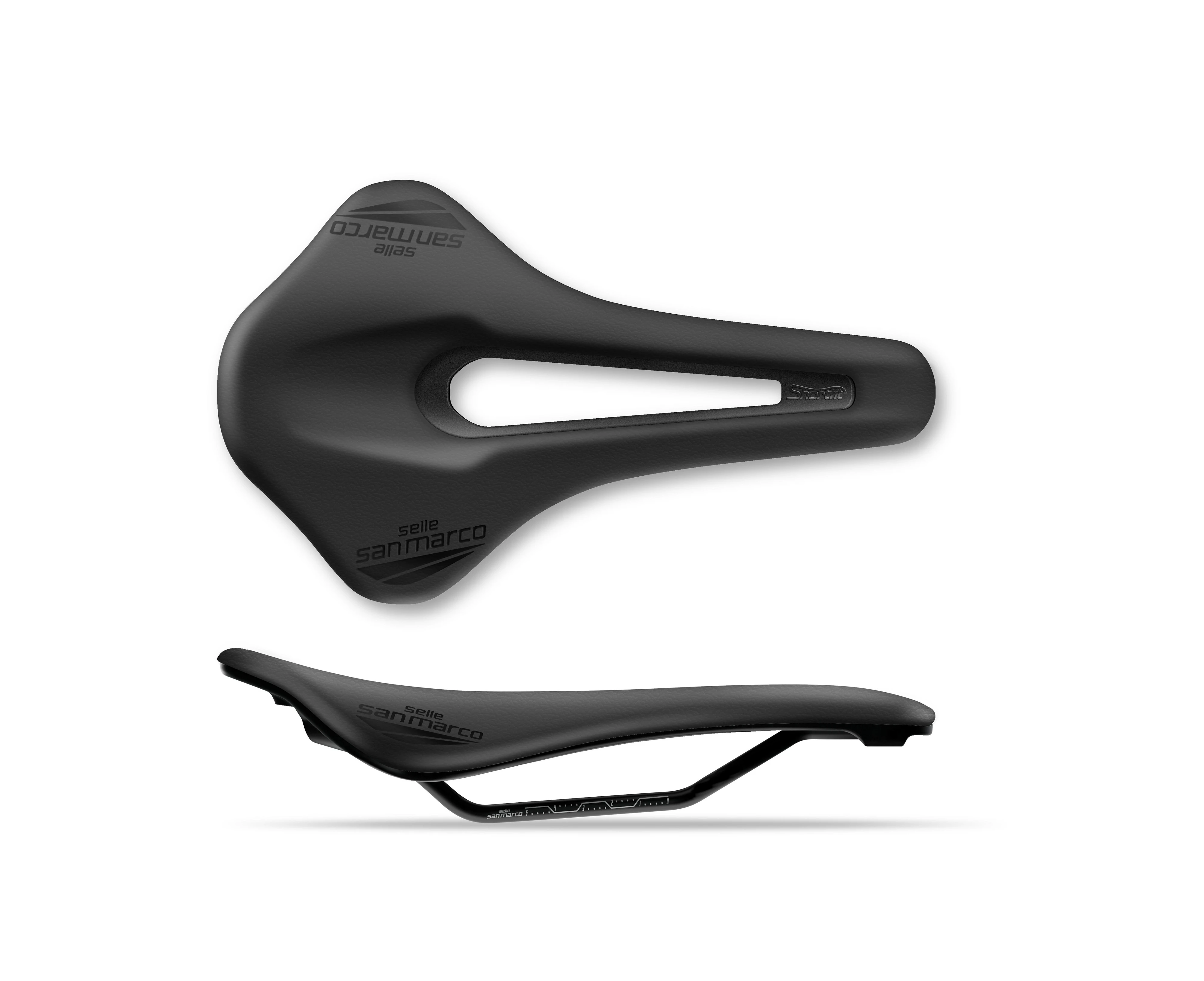 Selle-San-Marco Shortfit 2.0 Sport Open Fit Wide Blk - Performance Saddle