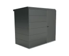 Stratco Handi-Pod Hinged Door Garden Shed 2170mm x 1410mm x 2040mm Slate Grey