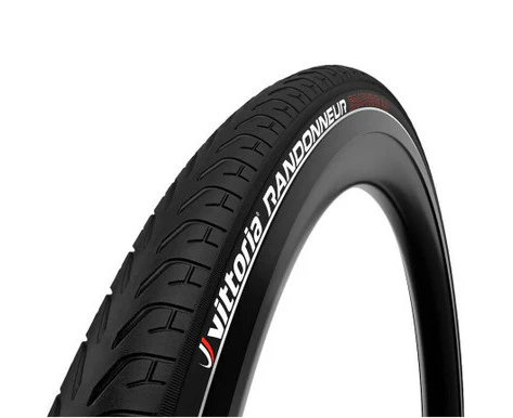 Vittoria Randonneur Wire Bead Reflective Black Tyre 700x38c