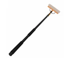 6M Aluminum alloy Telescopic Window Cleaning Pole With Brush Angle Adaptor Hose - Black