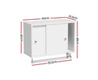 Bathroom Storage Cabinet Wall Mounted Cupboard Vanity Medicine Organiser White