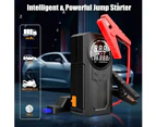 Portable Car Jump Starter with Air Compressor, 3000A Jump Starter Battery Pack for Up to 7L Gas and 5.5L Diesel Engines, 12V Jump Box