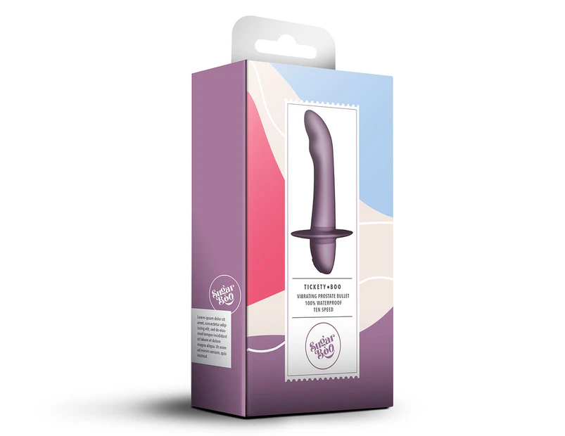 SugarBoo Tickety-Boo Vibrating Prostate Bullet - Mauve