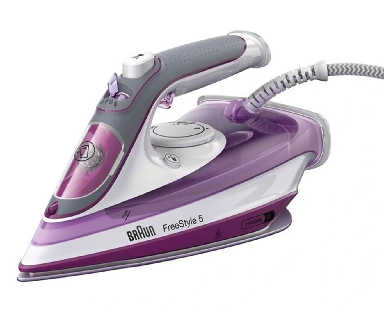 braun texstyle 5 steam iron violet