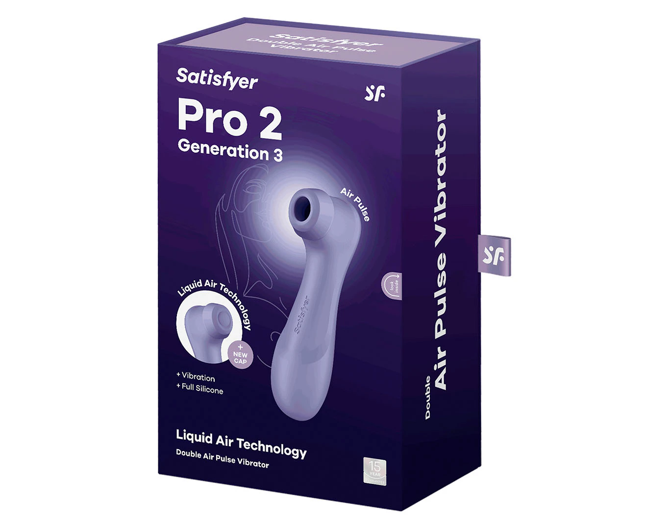 Satisfyer Pro 2 Generation 3 Double Air Pulse Stimulator - Lilac