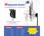 Costway Portable Basketball Hoop System Stand Heavy Duty Basketball Ring Adjustable w/Wheels Weight Bag Outdoor