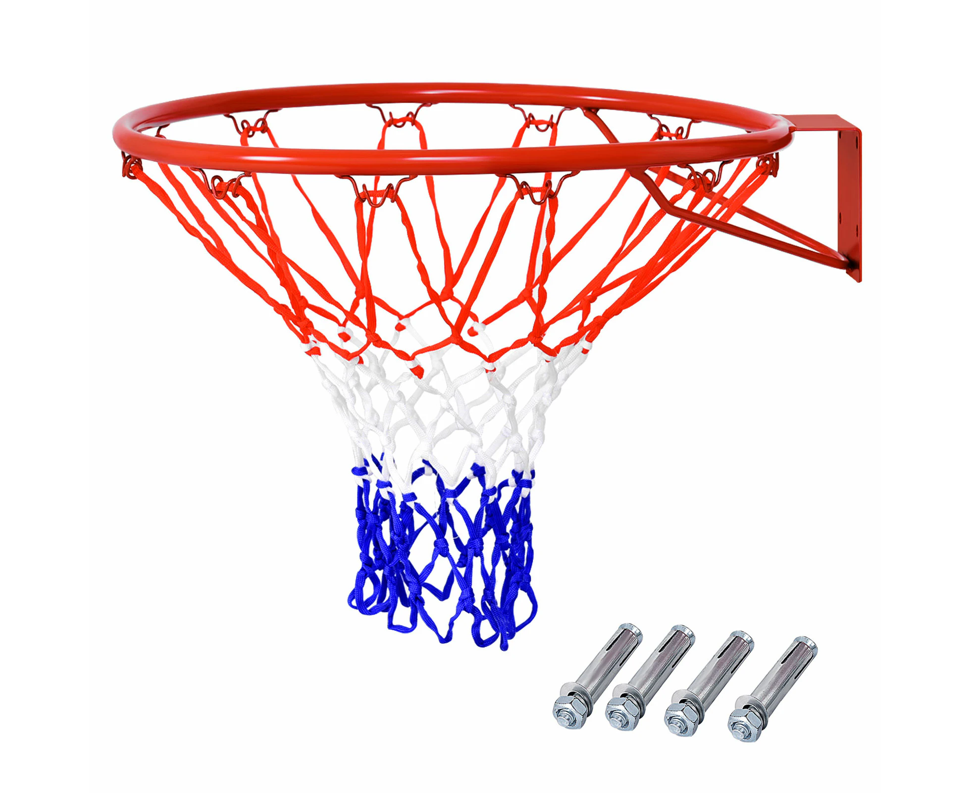 Costway Pro Basketball Hoop Wall Mounted Basketball Ring Rim Hanging w/Net Indoor Outdoor