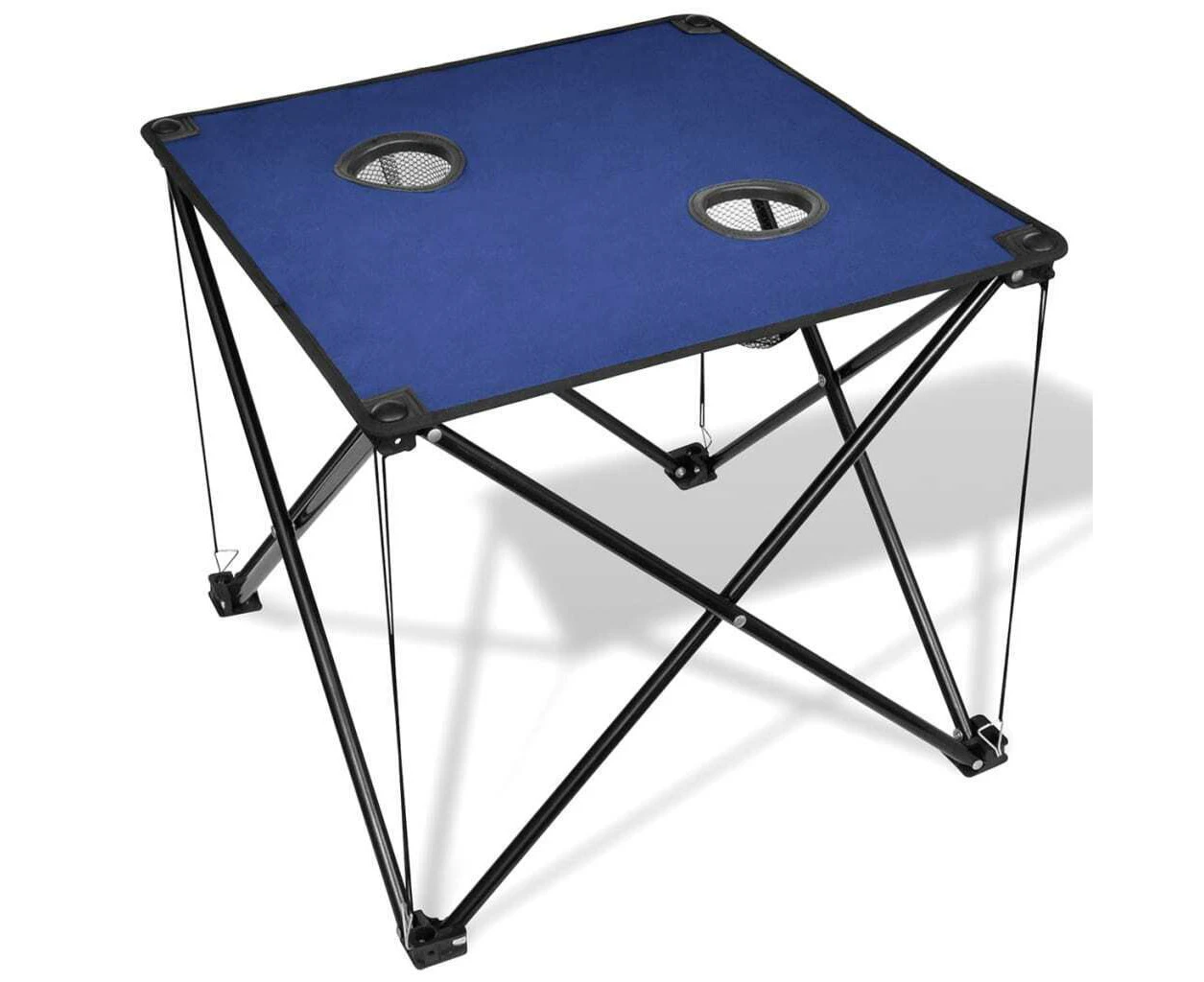 Foldable Camping Table Portable Picnic Market Outdoor Party Blue