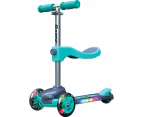 Razor Rollie DLX 2-in-1 Convertible Scooter - Teal