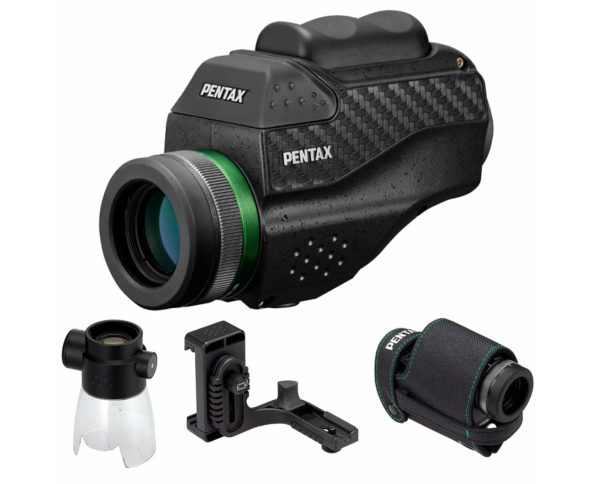 Pentax VM 6x21 VM WP Multicoated Waterproof Compact Lightweight Monocular - Complete Kit