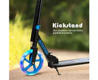 Costway Kick Scooter Folding Pro Stunt Scooter Adjustable LED Wheel w/Rear Break Kids/Teens/Beginners/Adults Blue