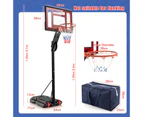 Costway Portable Basketball Hoop System Stand Heavy Duty Basketball Ring Adjustable w/Wheels Weight Bag Outdoor