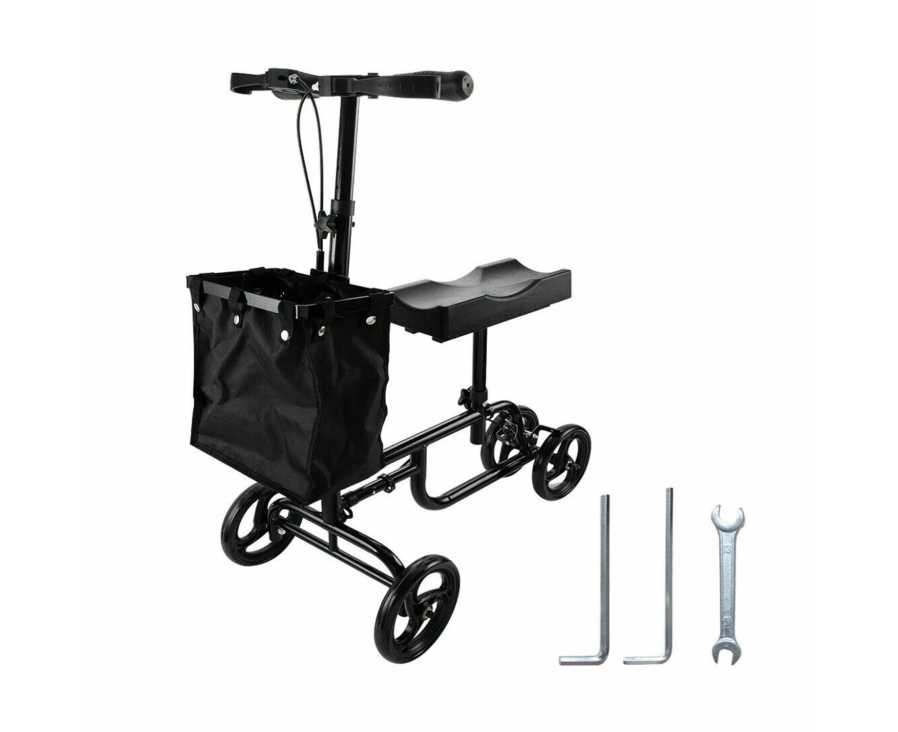 Knee Walker Scooter Mobility Alternative Crutches Wheelchair with Basket