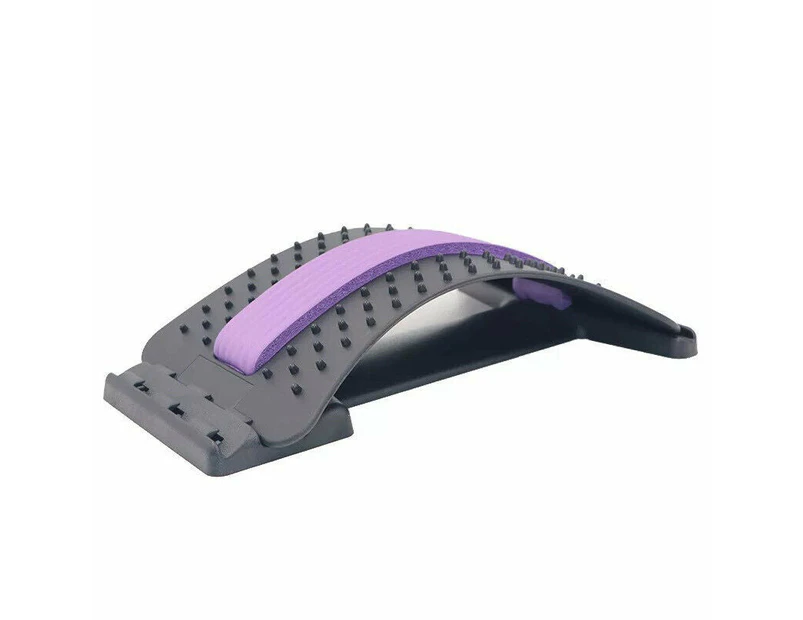 Magic Back Support Stretcher Extender Posture Massager - Purple