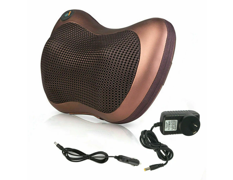 8 Drives Shiatsu Massager Body Back Massage Pillow Cushion Neck Car