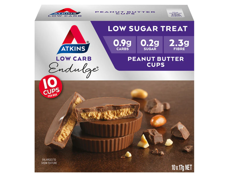 10 x Atkins Low Carb Endulge Peanut Butter Cups 17g