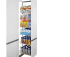 Elite Larder Pull Out Pantry - 400mm Cupboard - 1700mm-2000mm Adjustable Height